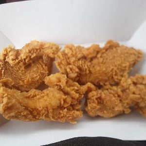 a box of chicken strips