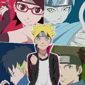 Boruto, Mitsuki, Sarada, and Konohamaru