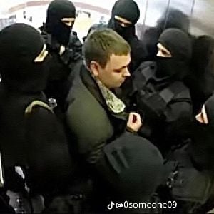 6 men in the elevator and you
