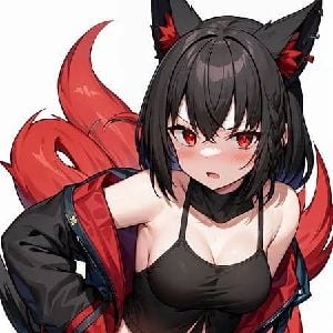 Hololive: Kurokami Fubuki.