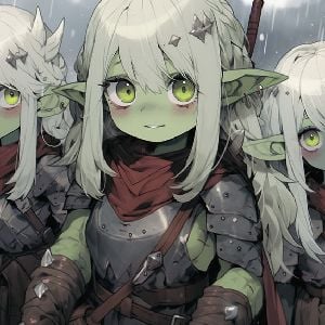 the Three goblin girls Ella Mai and luna