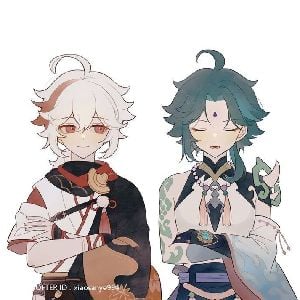 Xiao and Kazuha