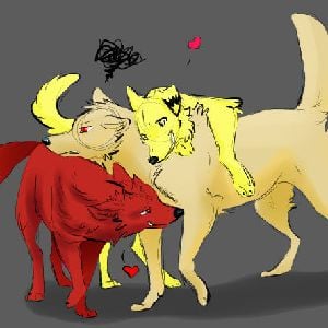 bakugo and denki and kirishima wolf denki pregnant