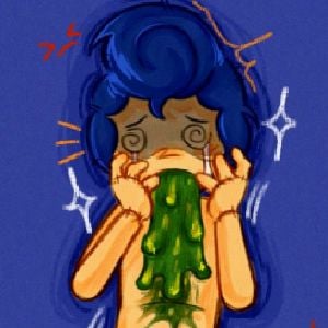 Wally vomits