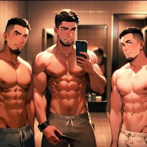 Three sexy men