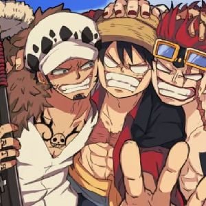luffy law y kid