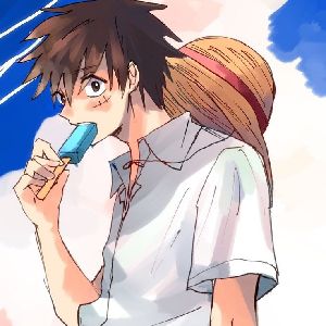 Monkey D' Luffy School AU