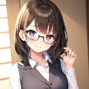 Evelyn the nerdy and shy Girl from the classroom