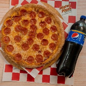 pizza with pepsi