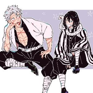 Sanemi and Iguro go to a nightclub