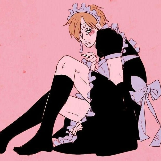 Sanji: (maid)