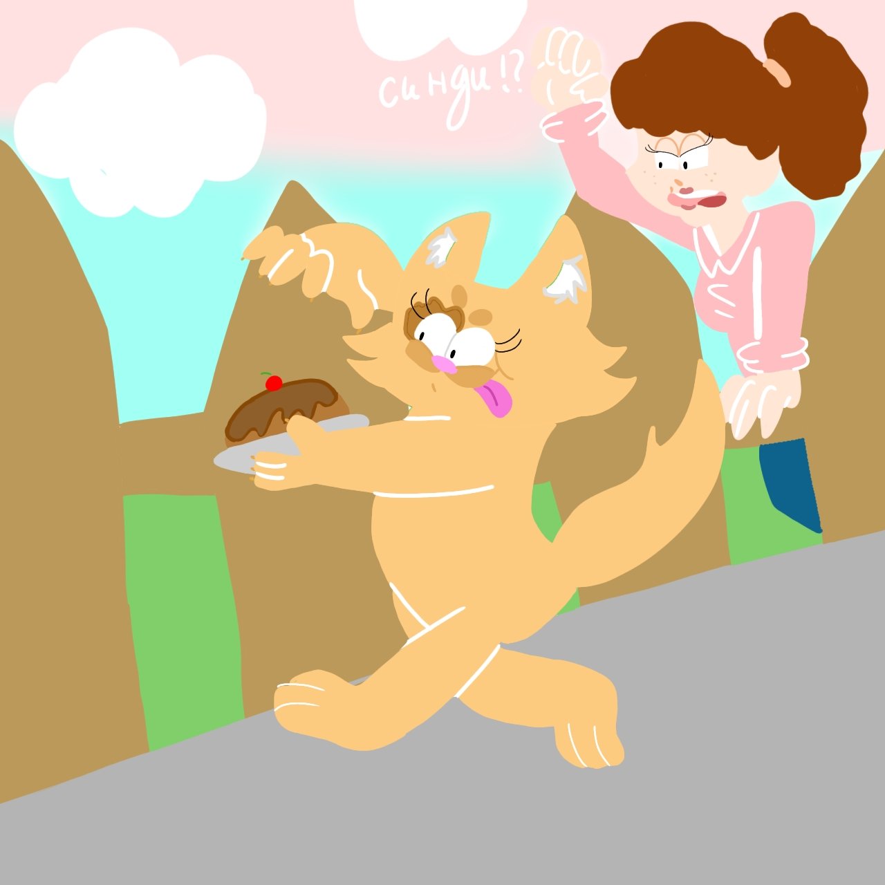 Cheryl Andrews and Gibby (the Cat) ｡･:*:･ﾟ’☆｡･:*:･ﾟ’☆