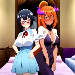 Shino possessed by the succubus Eclaire