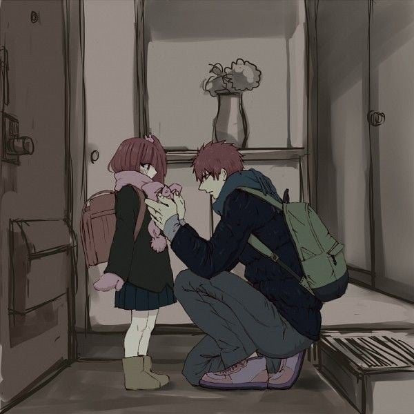 Caring older brother