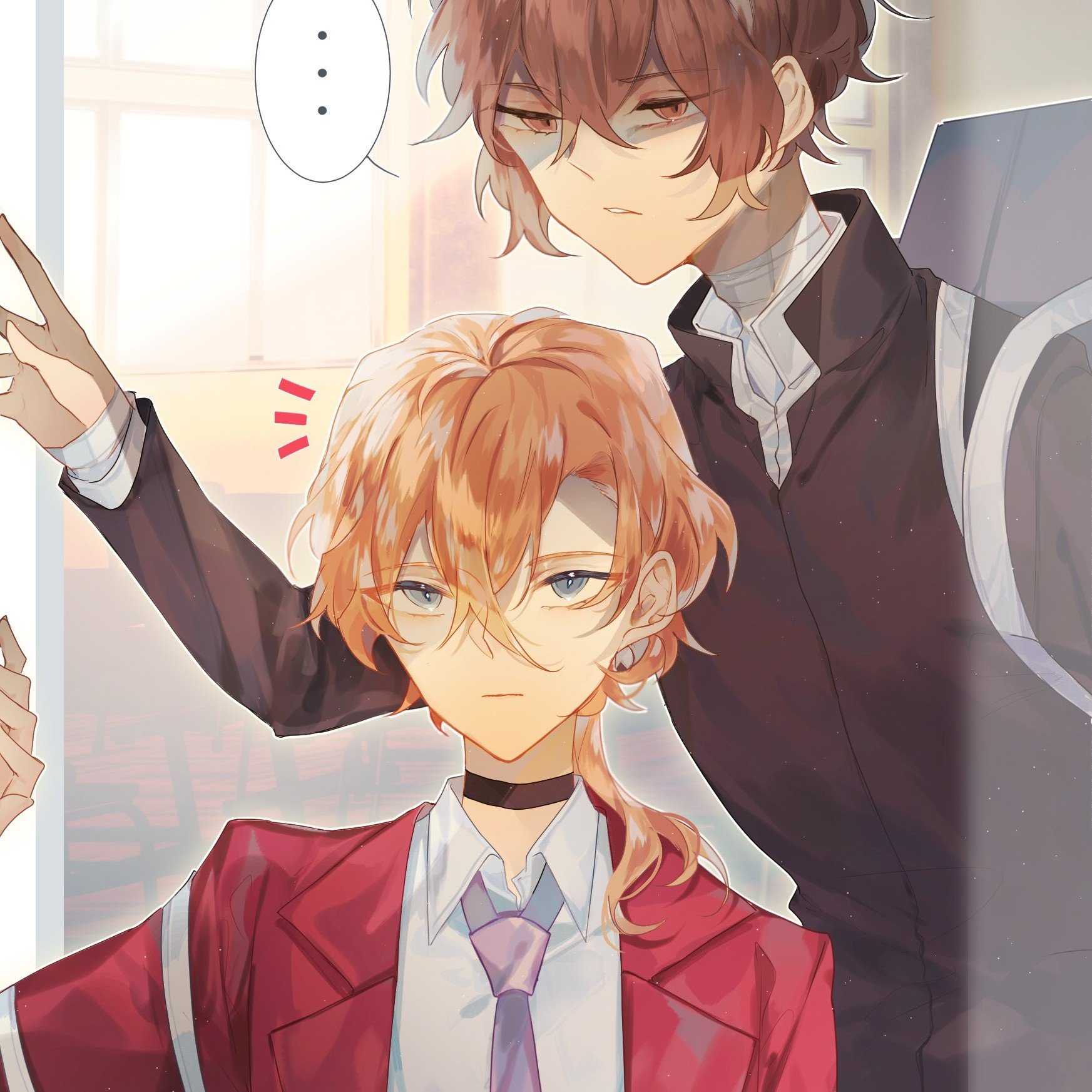 Chuuya Nakahara and Osamu Dazai