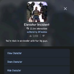 elevator incident.