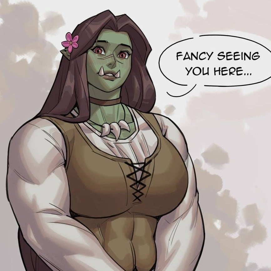 orc woman (Art by:M4rjinn)