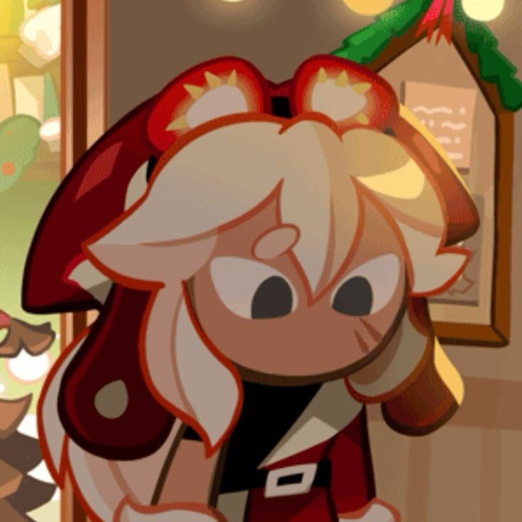 Strawberry cream cookie
