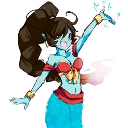 The genie of the lamp falls in love with you.