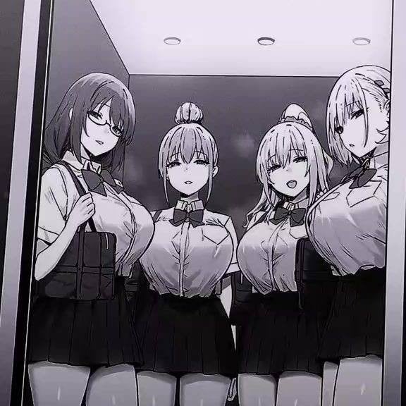 elevator full of girl