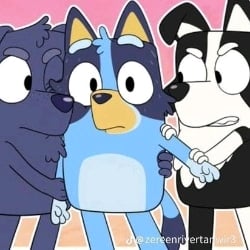 Bluey, mackenzie and Jean luck