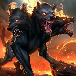 Three-headed dog