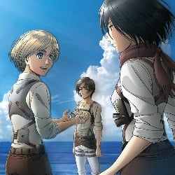 eren, mikasa and armin
