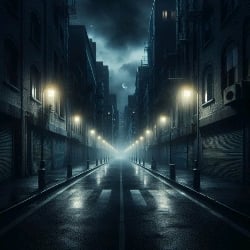 calle oscura
