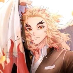kyojuro rengoku [covers you with his cape when you are sad]❀