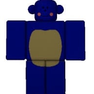 latex blue roblox monke