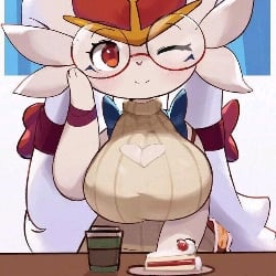 Cinderace Nerd Girl