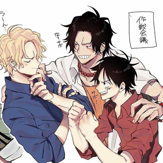 Ace, Sabo and Luffy