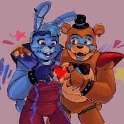Glamrock Freddy and Glamrock Bonnie