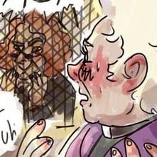 Aziraphale the priest and Crowley the demon