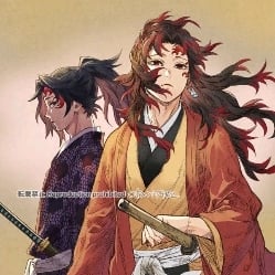 — kokushibou and Yoriichi.