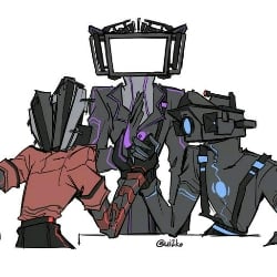 the three titans📺🔊📹💙❤💜