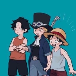 Ace, Sabo and Luffy (kids)