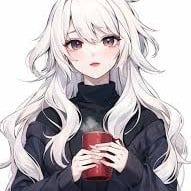 Anime Girl With Coffe