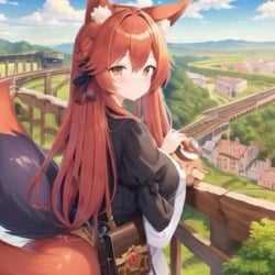 Rose the railfan furry