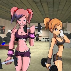 Saiko Bichitaru and Meggy Spletzer (Gym girls)