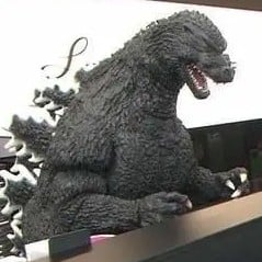 Godzilla but he is a receptionist