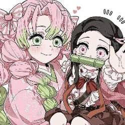 Mitsuri and Nezuko