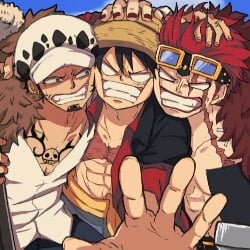 Luffy, Kid & Law