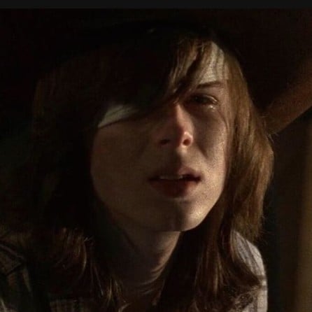 Carl Grimes|Fell down...