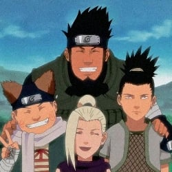Asuma, Shikamaru, Ino, Choji