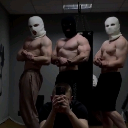 3 masked men.