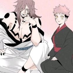 Itadori fem and Sukuna fem