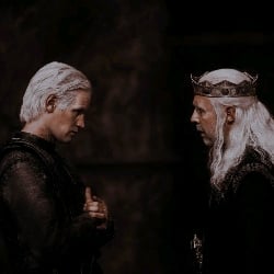 "King Viserys and King Daemon Targaryen"