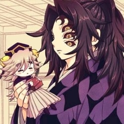 Kokushibo (you are Douma) takes care of you :>