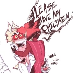 →Lucifer and Alastor🍎🎙️|Takes care of you🍼🎀